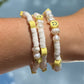 Pearl Smiley Bracelet in White