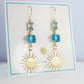 Blue Sunset Dangle Earrings