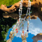 Fresh Water Pearl Millifiori Bead Toggle Clasp Religious Necklace
