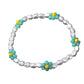 Pearl & Turquoise Daisy Bracelet