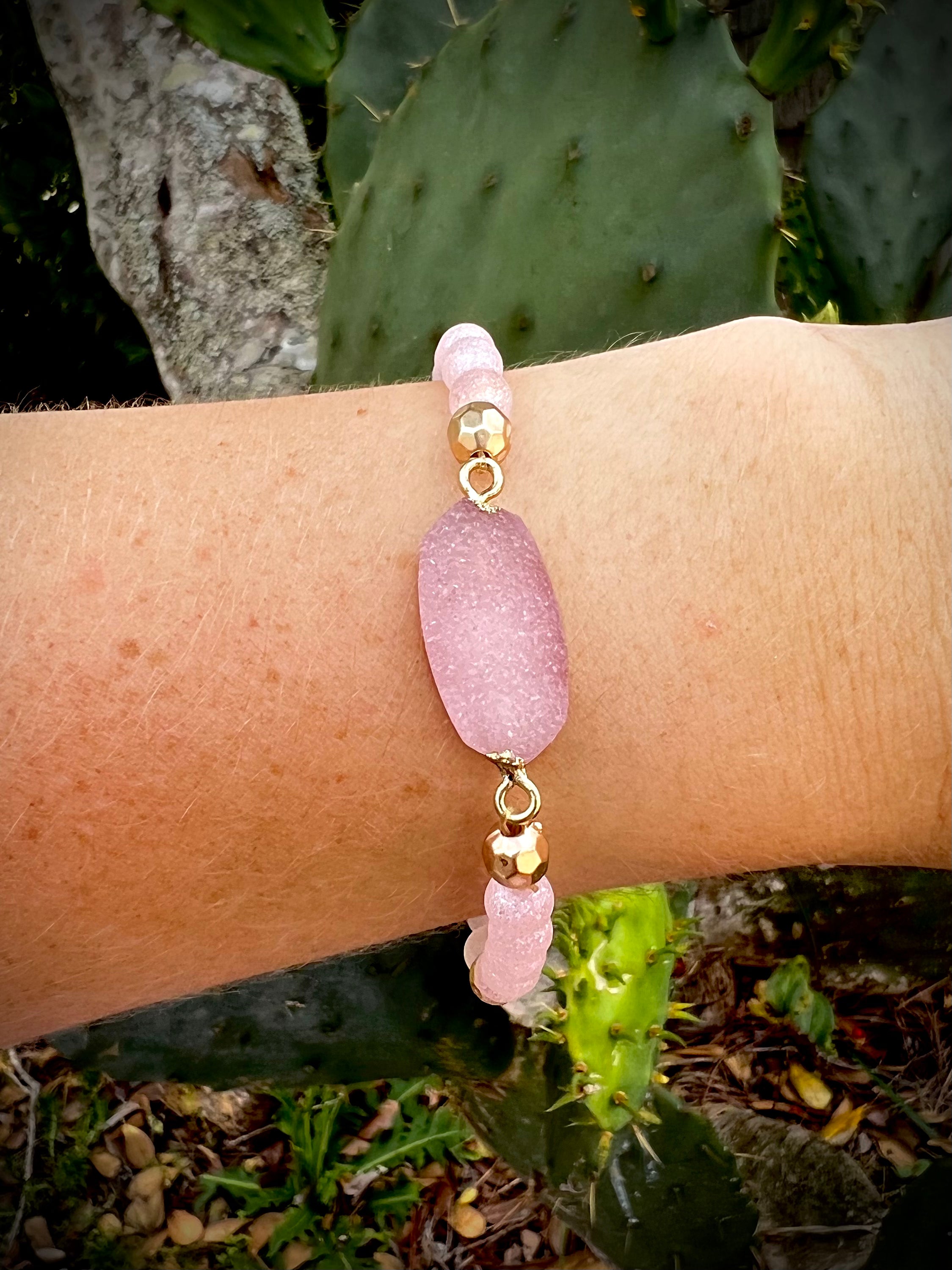 Druzy Crystal Resin Bracelet