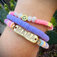 Mama Multicolor Pastel Fimo Clay Bracelet