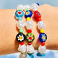 Millefiori Beaded Bracelet