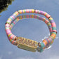 Mama Multicolor Pastel Fimo Clay Bracelet