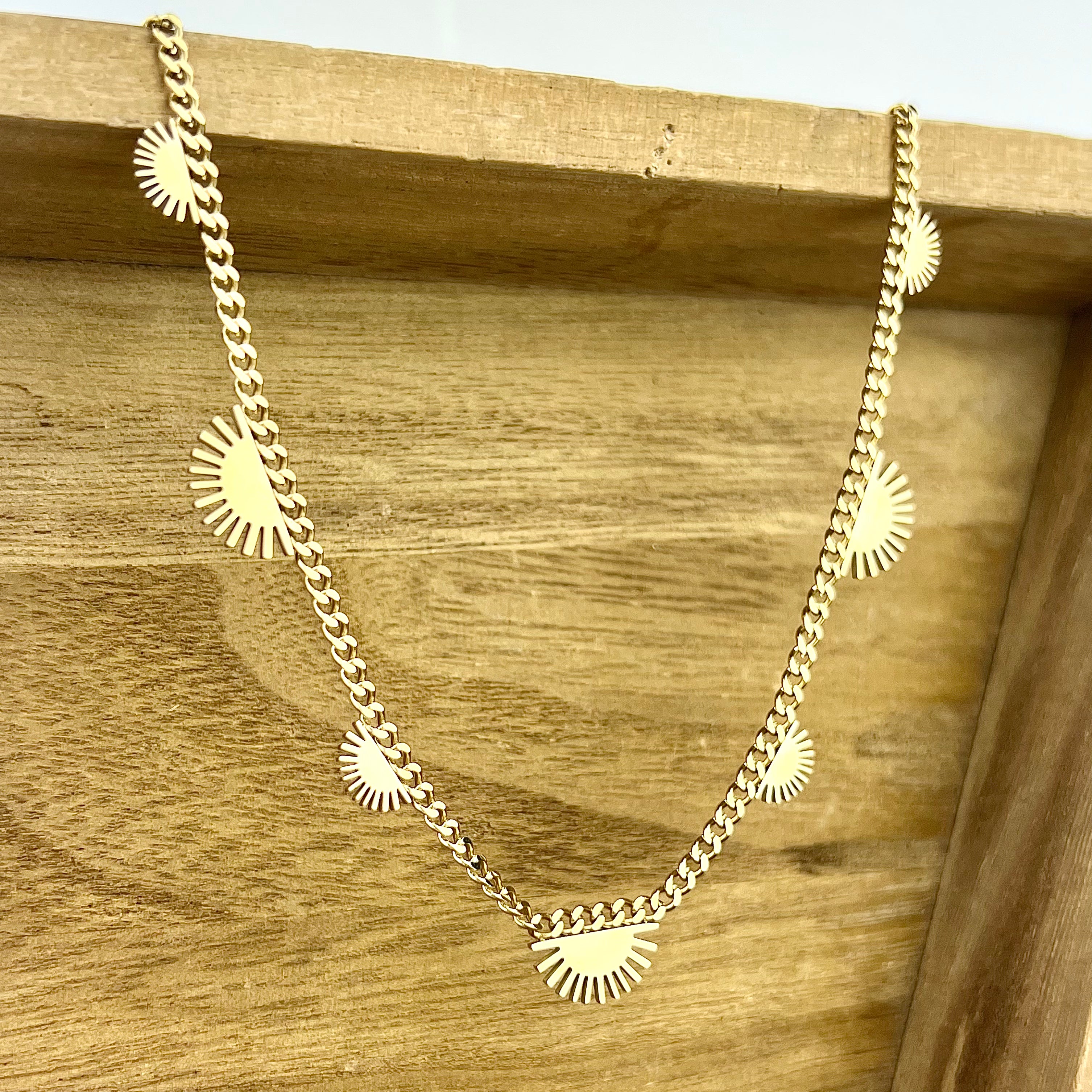 Gold Sun Necklace