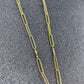 Natural Agate Gemstone Bead Staple Chain Necklace