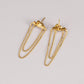 Gold Chain Drop Earrings