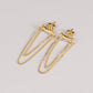 Gold Chain Drop Earrings