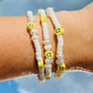 Pearl Smiley Bracelet in White