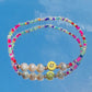 Seed Bead & Fresh Water Pearl Smiley Face Bracelet