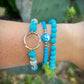 Turquoise Beaded Gemstone Bracelet