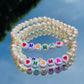 Mama Fresh Water Pearl Word Bracelet