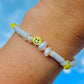Pearl Smiley Bracelet in White