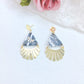 Lea Black & Gold Clay Earrings