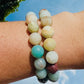 Faceted Amazonite Stress Relief Bracelet