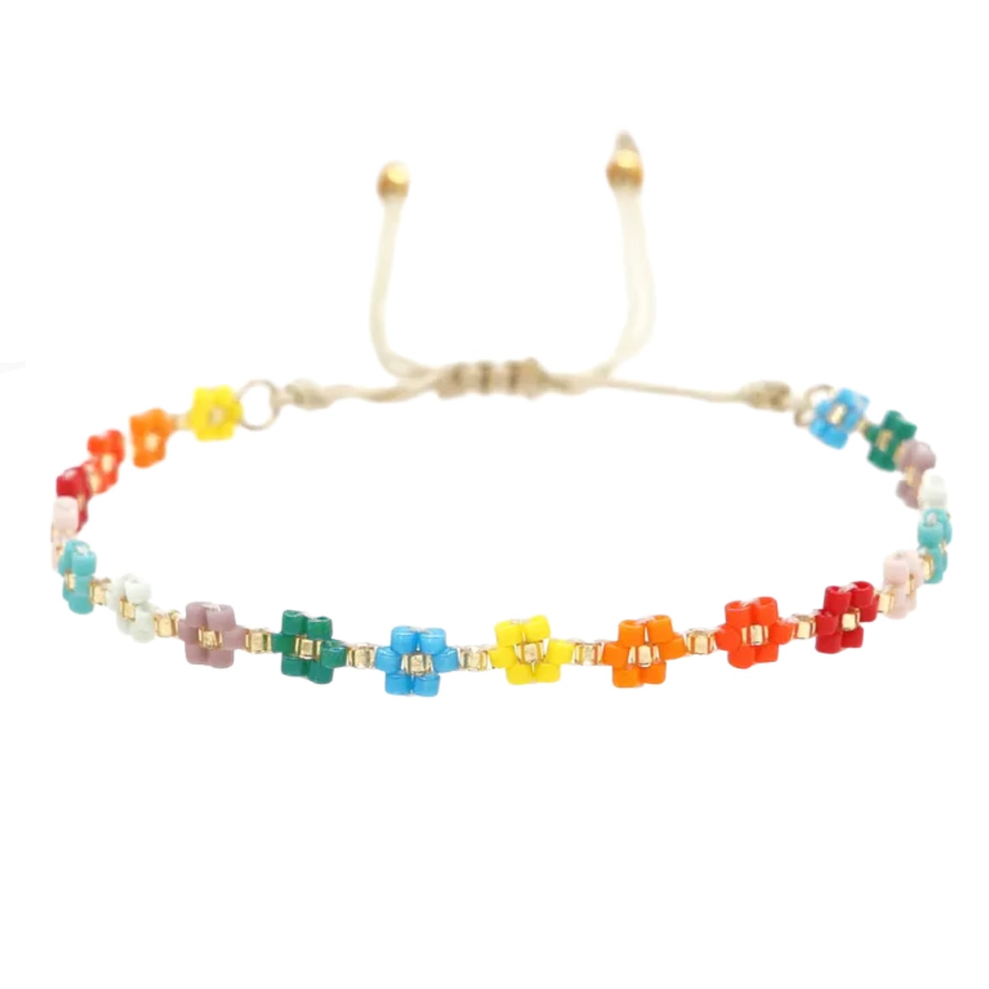 Rainbow Daisy Anklet / Bracelet
