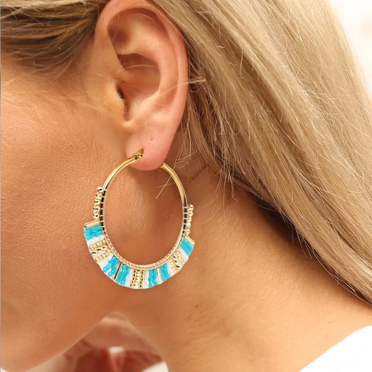 Sand & Surf Hoop Earrings