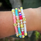 Pearl Smiley Bracelet in White
